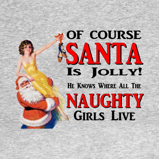 Jolly Santa naughty girls Christmas by pickledpossums